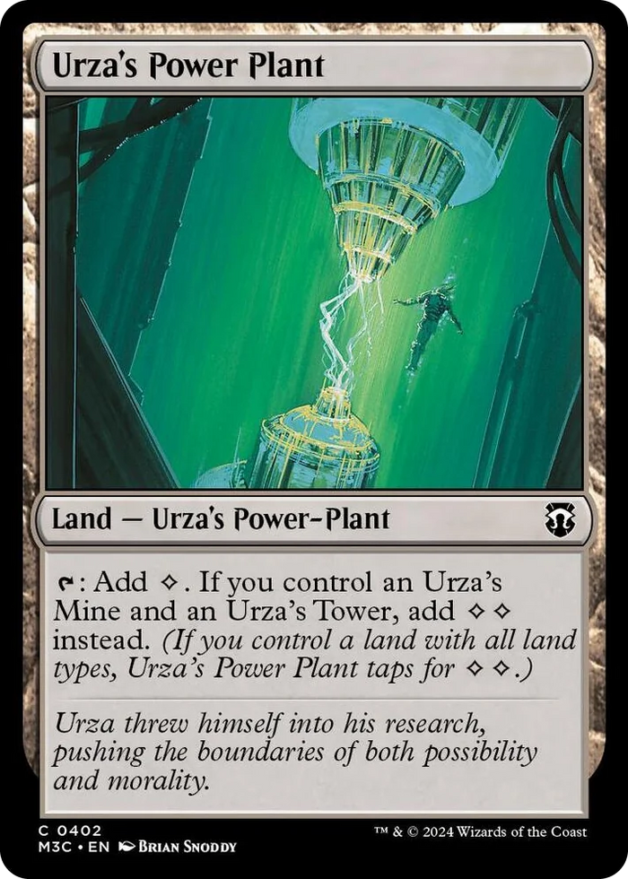 0402 Urza's Power Plant (Ripple Foil) C Commander: Modern Horizons 3