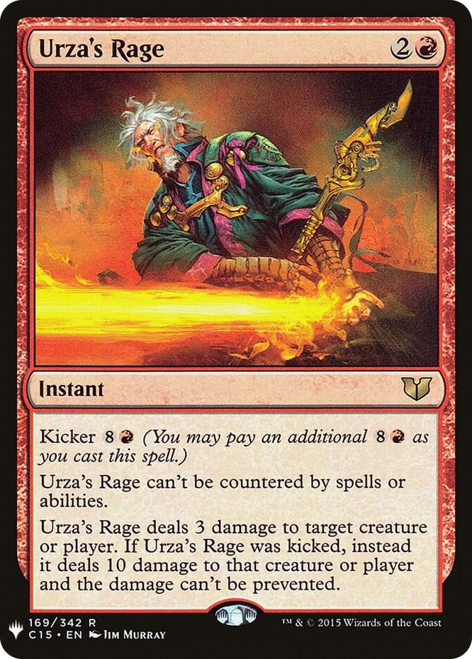 0169 Urza's Rage R The List Reprints
