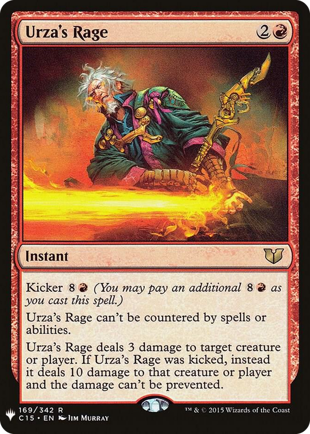 0169 Urza's Rage R The List Reprints