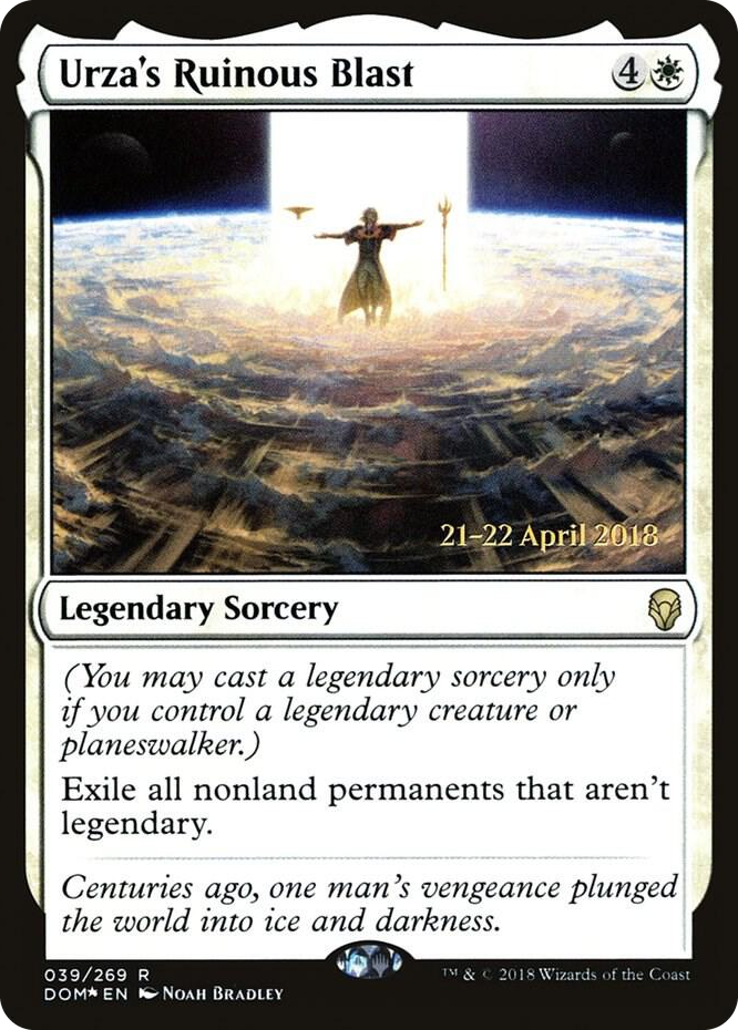 0039 Urza's Ruinous Blast R Prerelease Cards