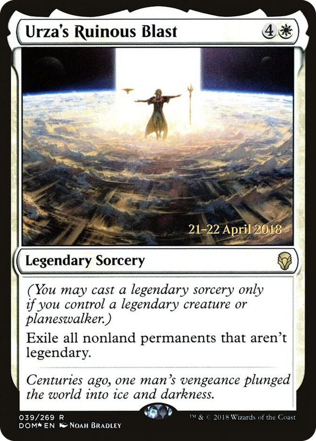 0039 Urza's Ruinous Blast R Prerelease Cards