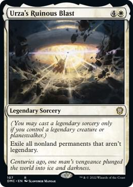 0107 Urza's Ruinous Blast R Commander: Dominaria United