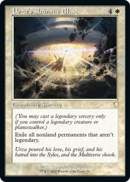 0079 Urza's Ruinous Blast (Retro Frame) R Commander: The Brothers' War