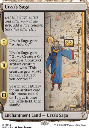 0114 Urza's Saga (White Border) R Mystery Booster 2