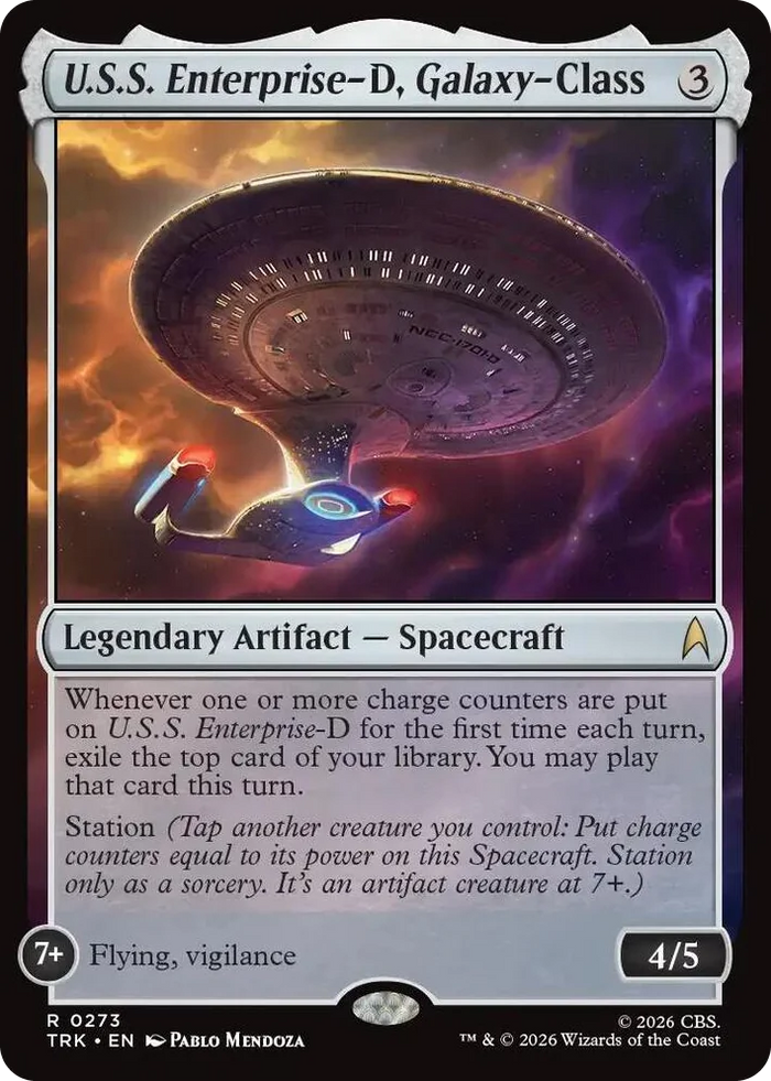 0273 U.S.S. Enterprise-D, Galaxy-Class R Star Trek