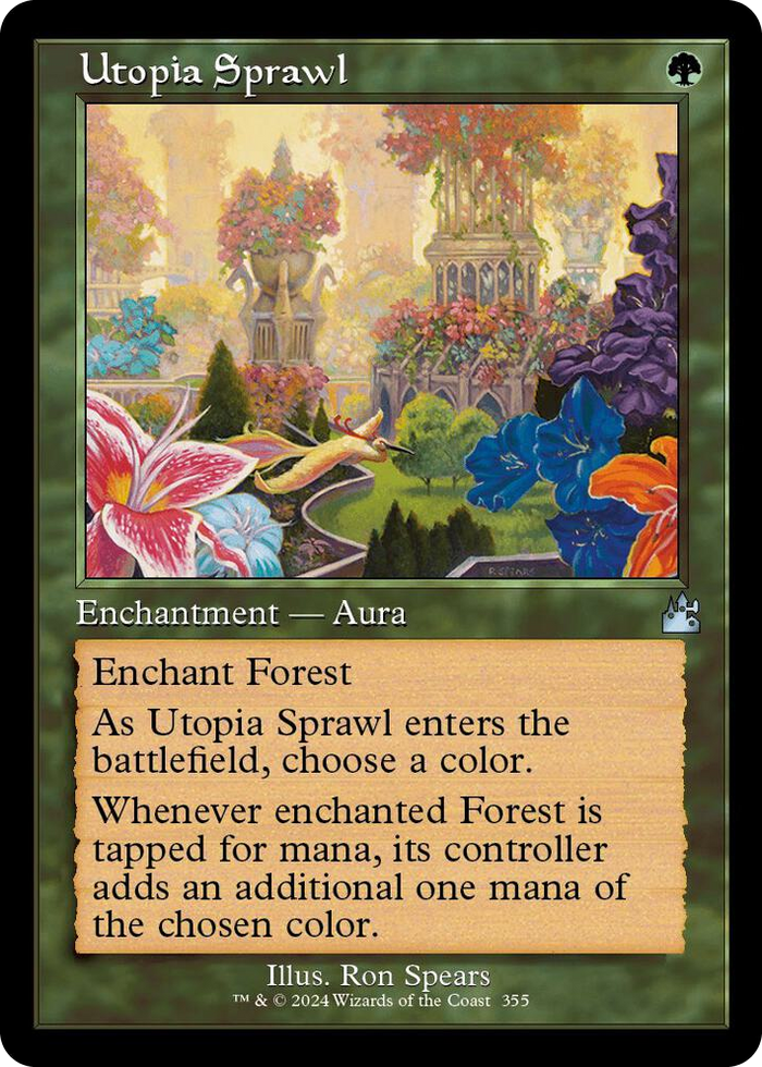 Utopia Sprawl (Retro Frame) #355 U - Ravnica Remastered Pokemon card