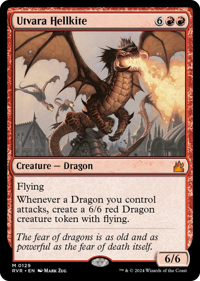 Utvara Hellkite #129 M - Ravnica Remastered Pokemon card