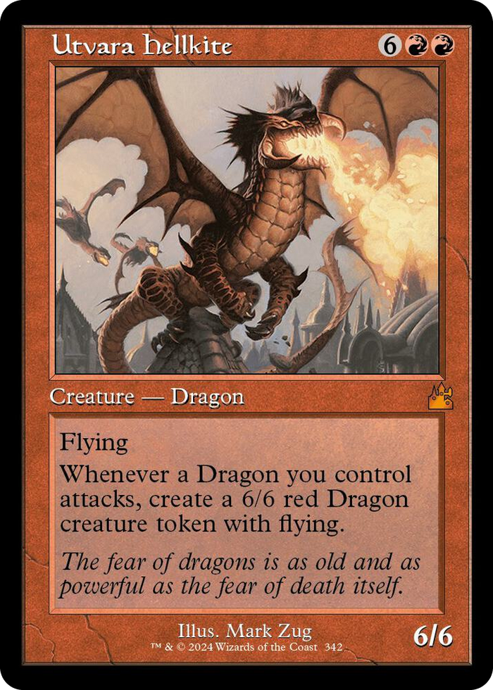 Utvara Hellkite (Retro Frame) #342 M - Ravnica Remastered Pokemon card