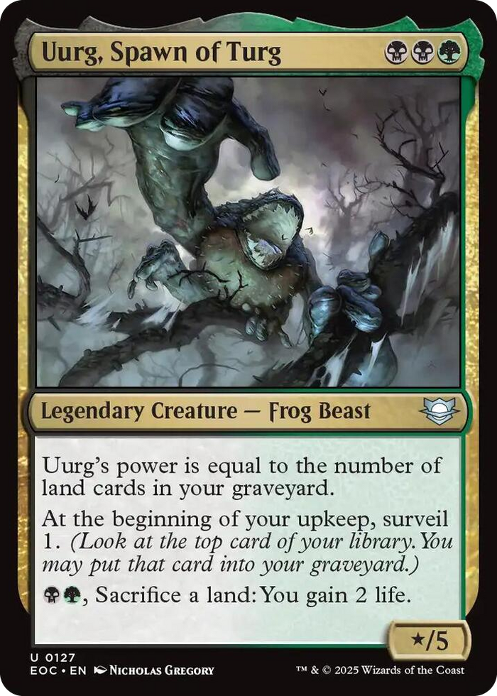 Uurg, Spawn of Turg #127 U - Commander: Edge of Eternities Pokemon card