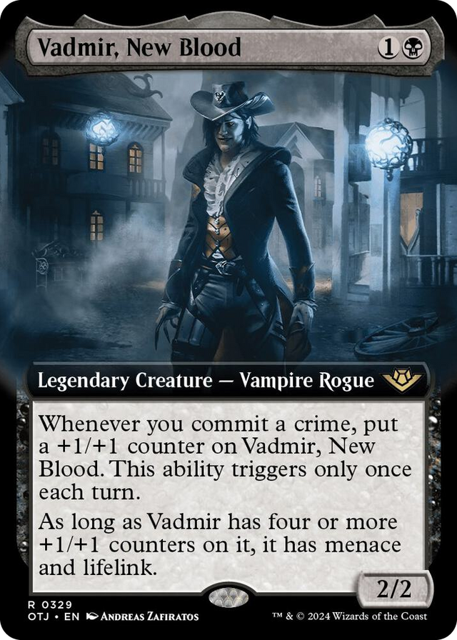 0329 Vadmir, New Blood (Extended Art) R Outlaws of Thunder Junction