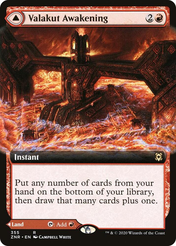 0355 Valakut Awakening (Extended Art) R Zendikar Rising