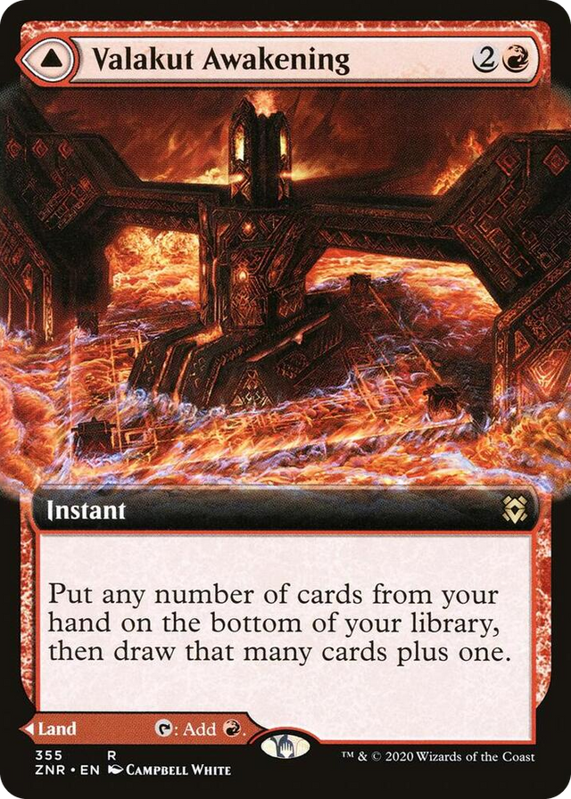 0355 Valakut Awakening (Extended Art) R Zendikar Rising
