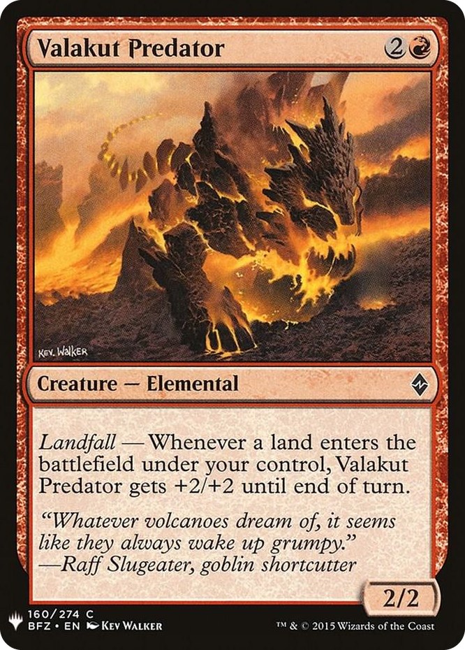 0160 Valakut Predator C The List Reprints