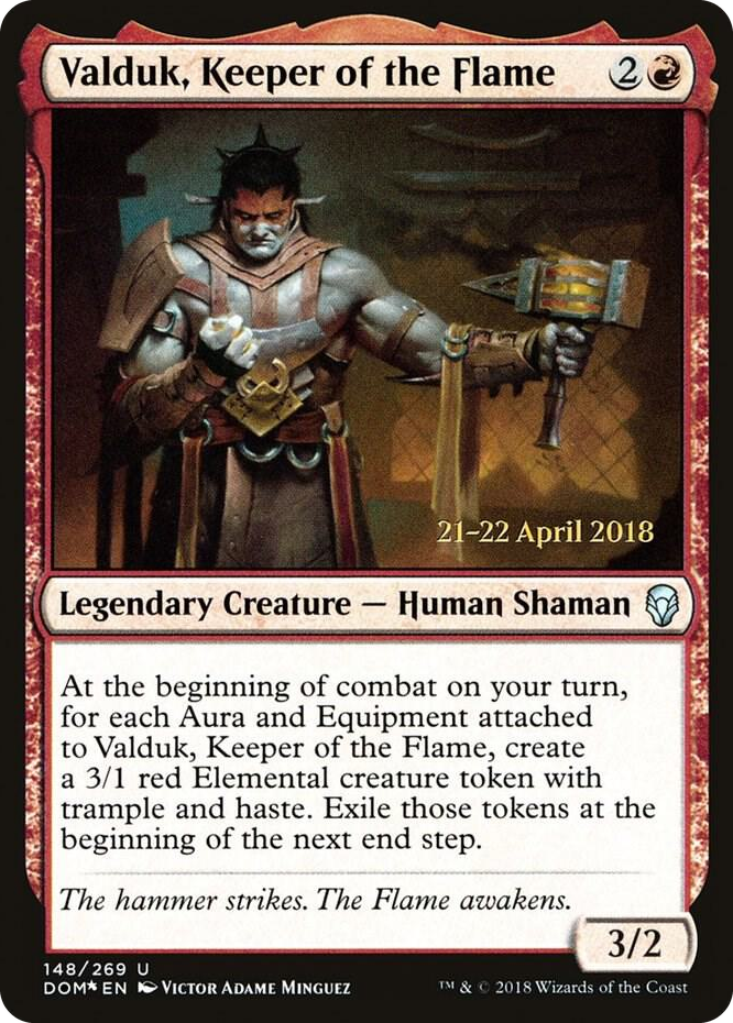 0148 Valduk, Keeper of the Flame U Prerelease Cards