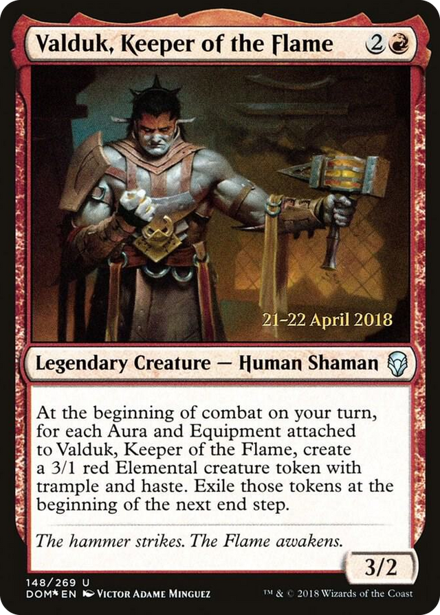 0148 Valduk, Keeper of the Flame U Prerelease Cards