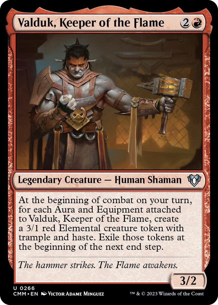 0266 Valduk, Keeper of the Flame U Commander Masters