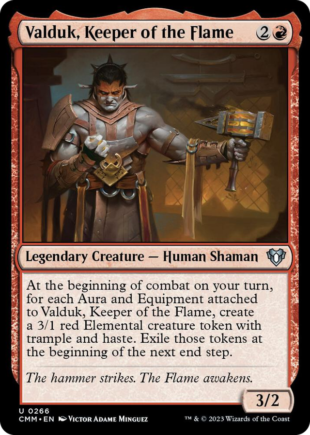 0266 Valduk, Keeper of the Flame U Commander Masters