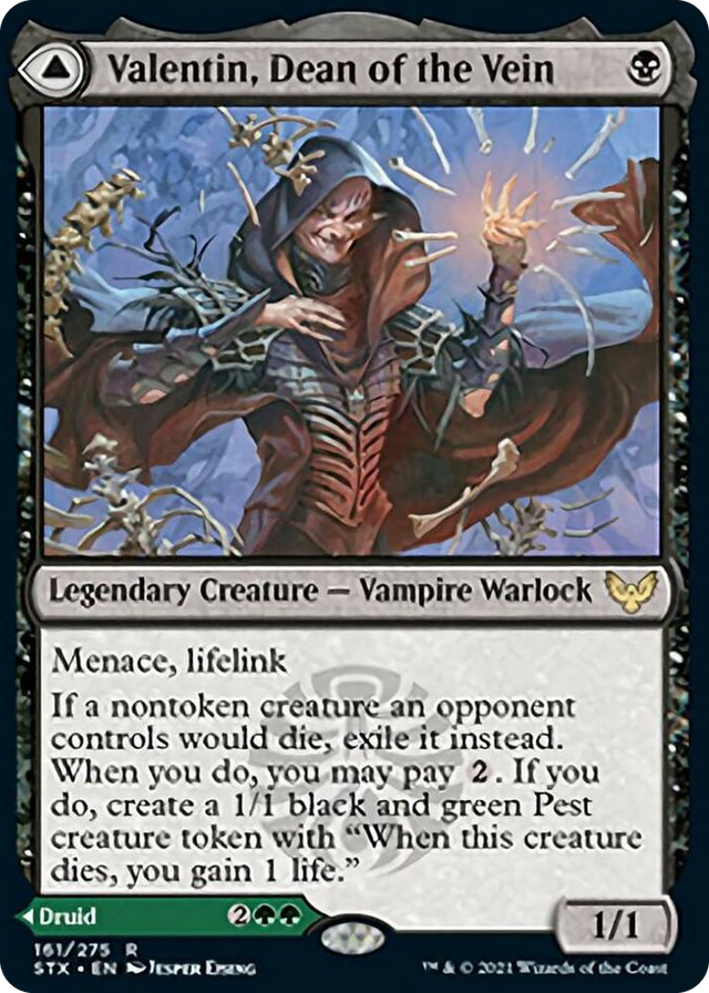 0161 Valentin, Dean of the Vein R Strixhaven: School of Mages