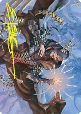 0056 Valentin, Dean of the Vein Art Card (Gold-Stamped Signature) S Art Series: Strixhaven