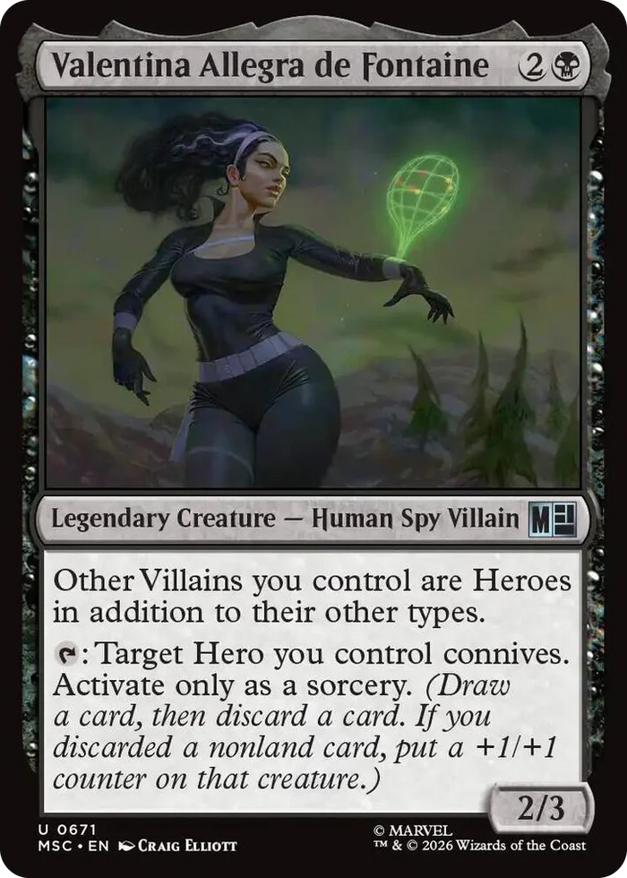 0671 Valentina Allegra de Fontaine U Commander: Marvel Super Heroes