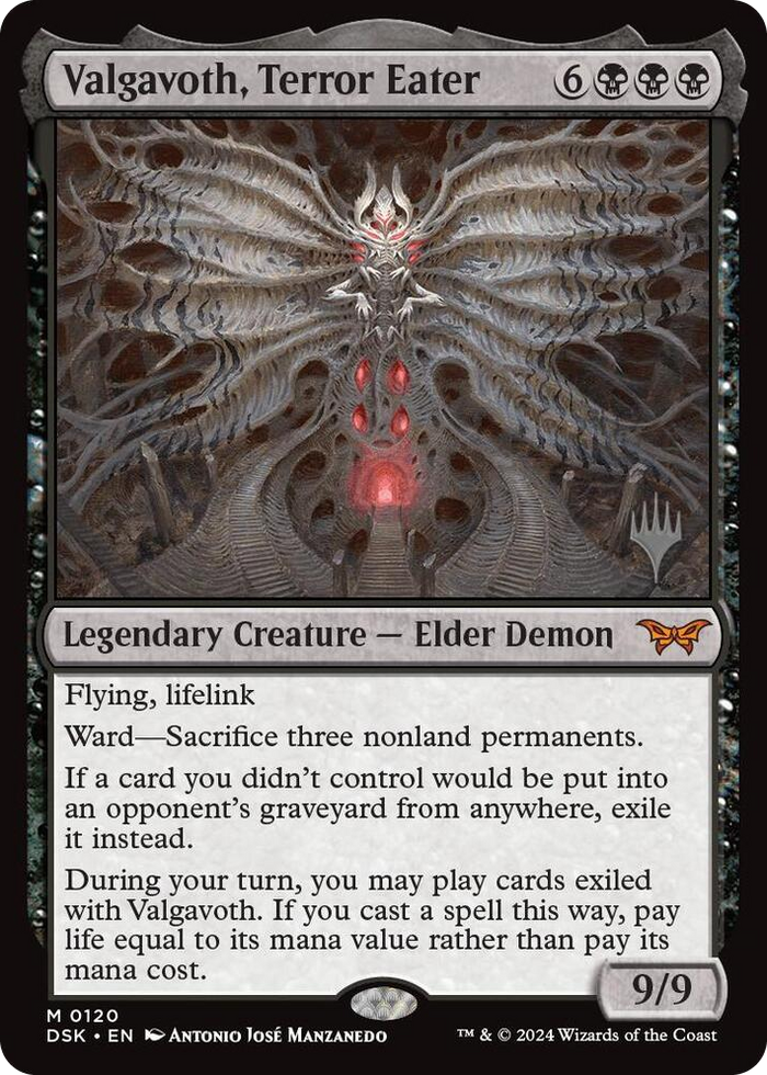 Valgavoth, Terror Eater #120 M - Promo Pack: Duskmourn: House of Horror Pokemon card
