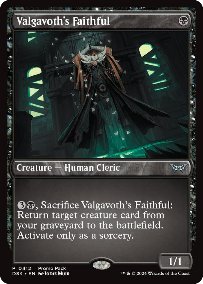 Valgavoth's Faithful #412 P - Promo Pack: Duskmourn: House of Horror Pokemon card