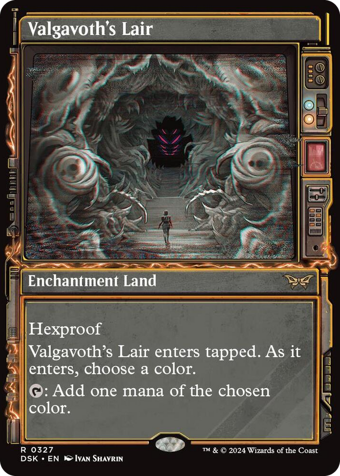 Valgavoth's Lair (Showcase) #327 R - Duskmourn: House of Horror Pokemon card