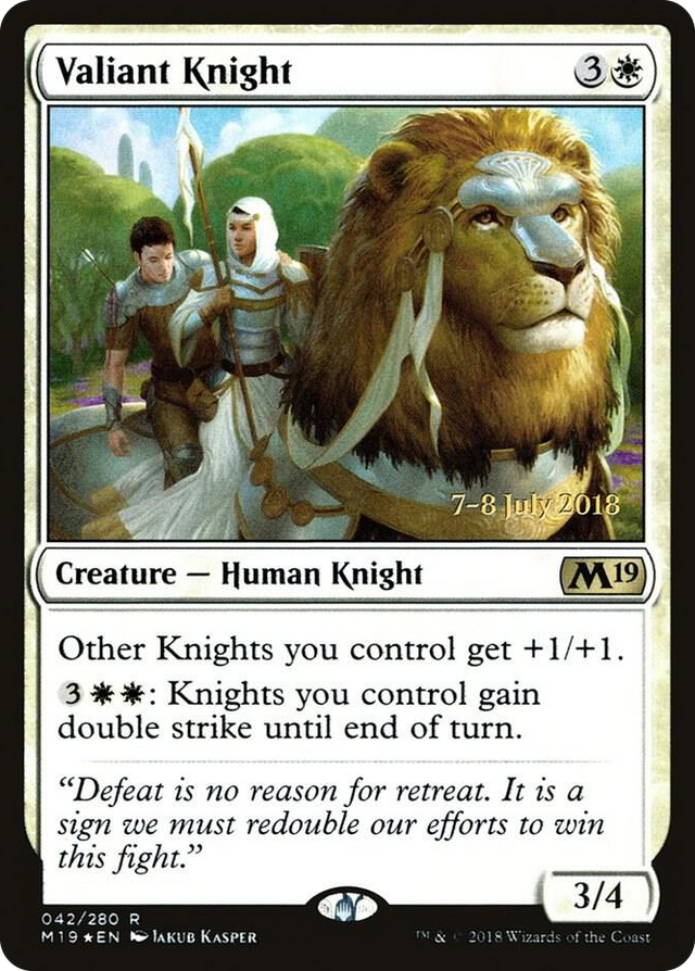 0042 Valiant Knight R Prerelease Cards