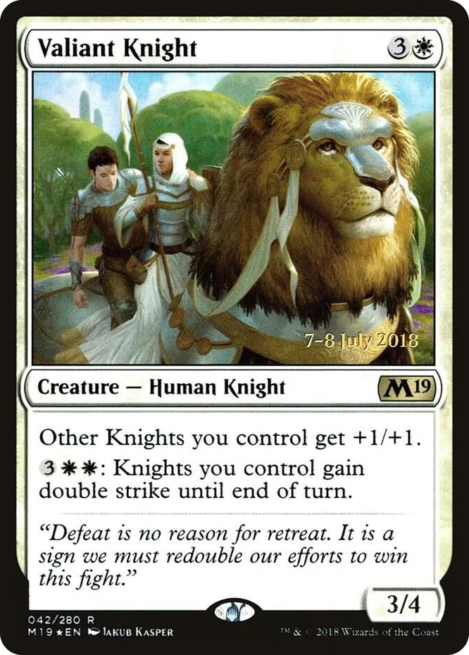 0042 Valiant Knight R Prerelease Cards