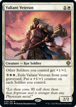 0038 Valiant Veteran R Dominaria United