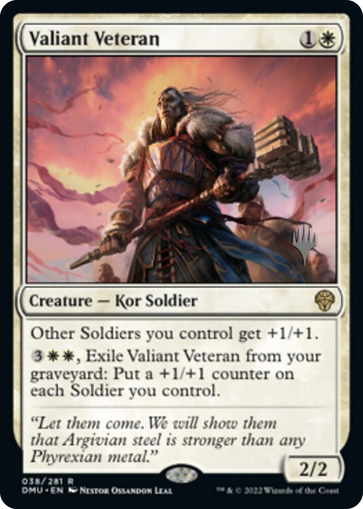 0038 Valiant Veteran R Promo Pack: Dominaria United