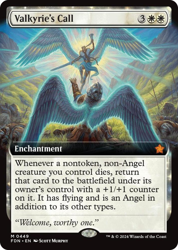 0449 Valkyrie's Call (Extended Art) M Foundations
