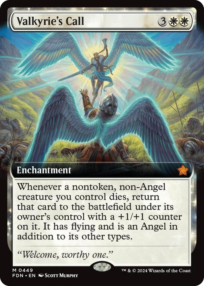 0449 Valkyrie's Call (Extended Art) M Foundations
