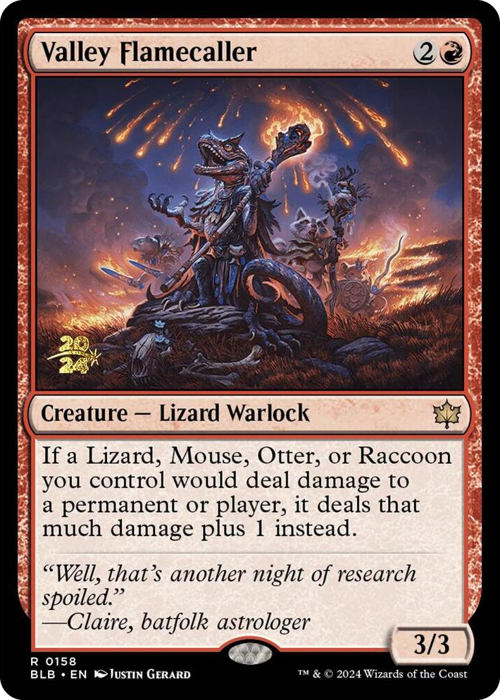 0158 Valley Flamecaller R Prerelease Cards