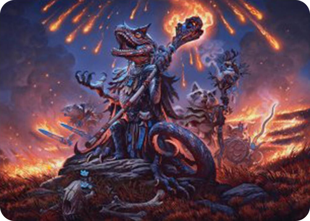 0021 Valley Flamecaller Art Card S Art Series: Bloomburrow