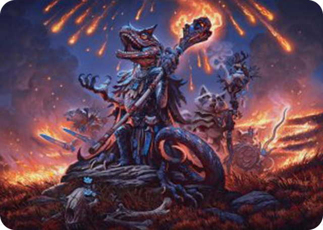0021 Valley Flamecaller Art Card S Art Series: Bloomburrow