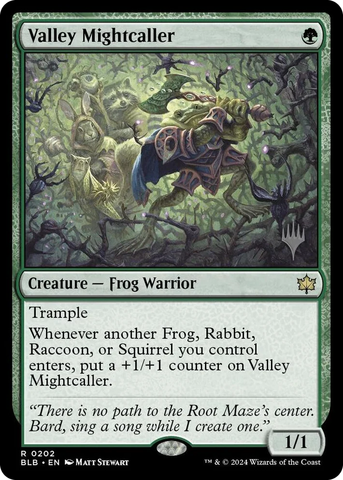 0202 Valley Mightcaller R Promo Pack: Bloomburrow