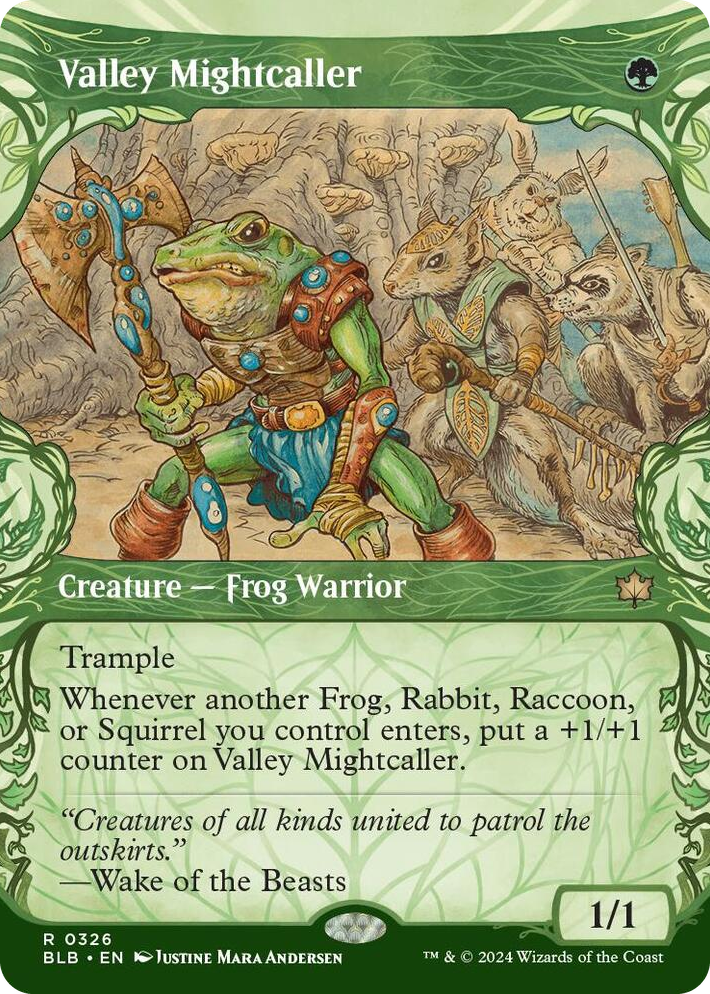 0326 Valley Mightcaller (Showcase) R Bloomburrow