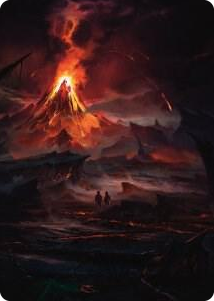 Valley of Gorgoroth Art Card #80 S - Art Series: Universes Beyond: The Lord of the Rings: Tales of Middle-earth Pokemon card