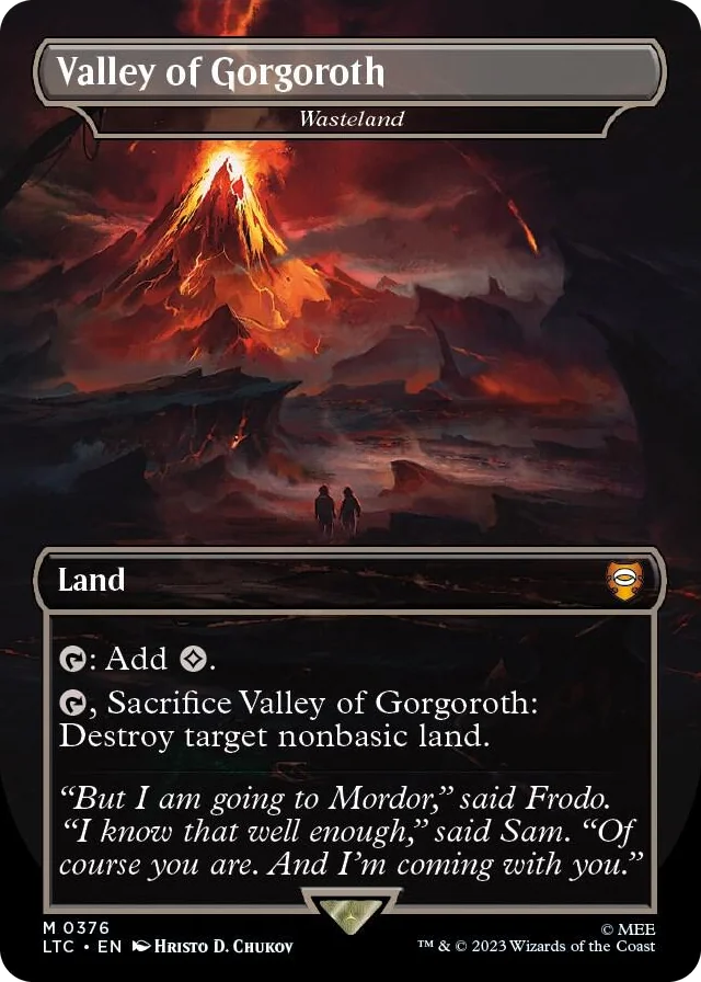 0376 Valley of Gorgoroth - Wasteland (Borderless) M Commander: The Lord of the Rings: Tales of Middle-earth