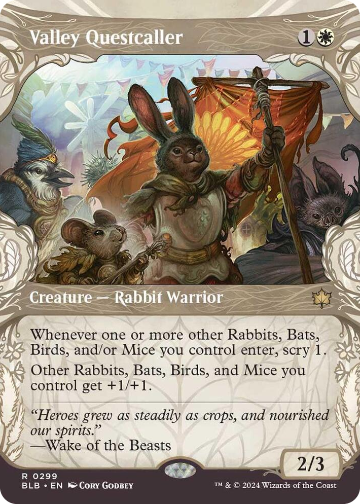 0299 Valley Questcaller (Showcase) R Bloomburrow