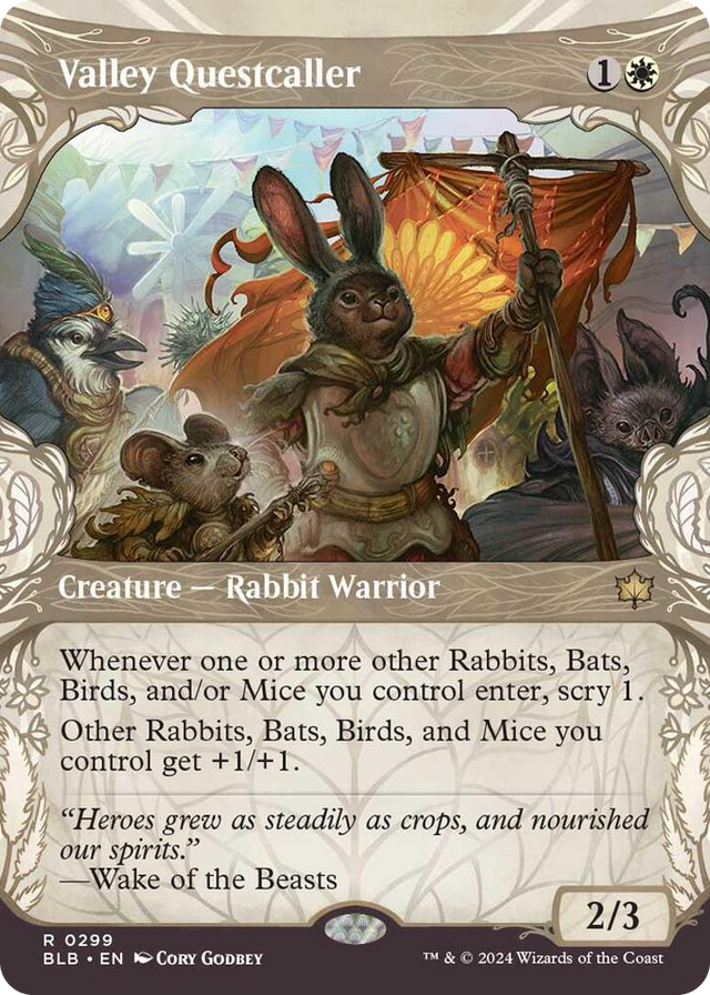 0299 Valley Questcaller (Showcase) R Bloomburrow