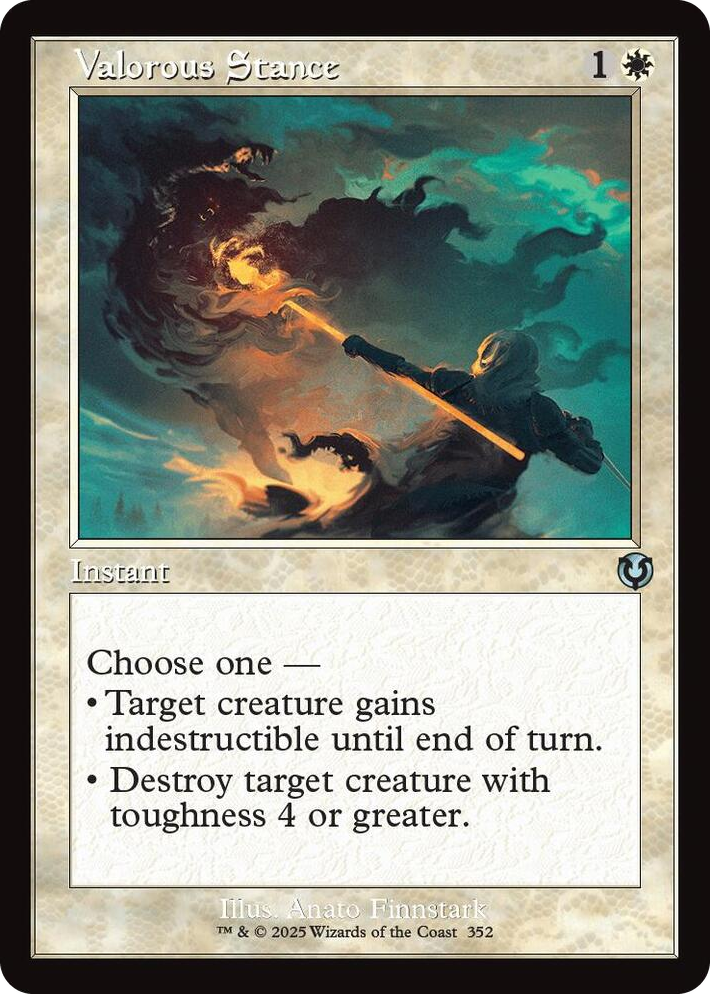 0352 Valorous Stance (Retro Frame) U Innistrad Remastered