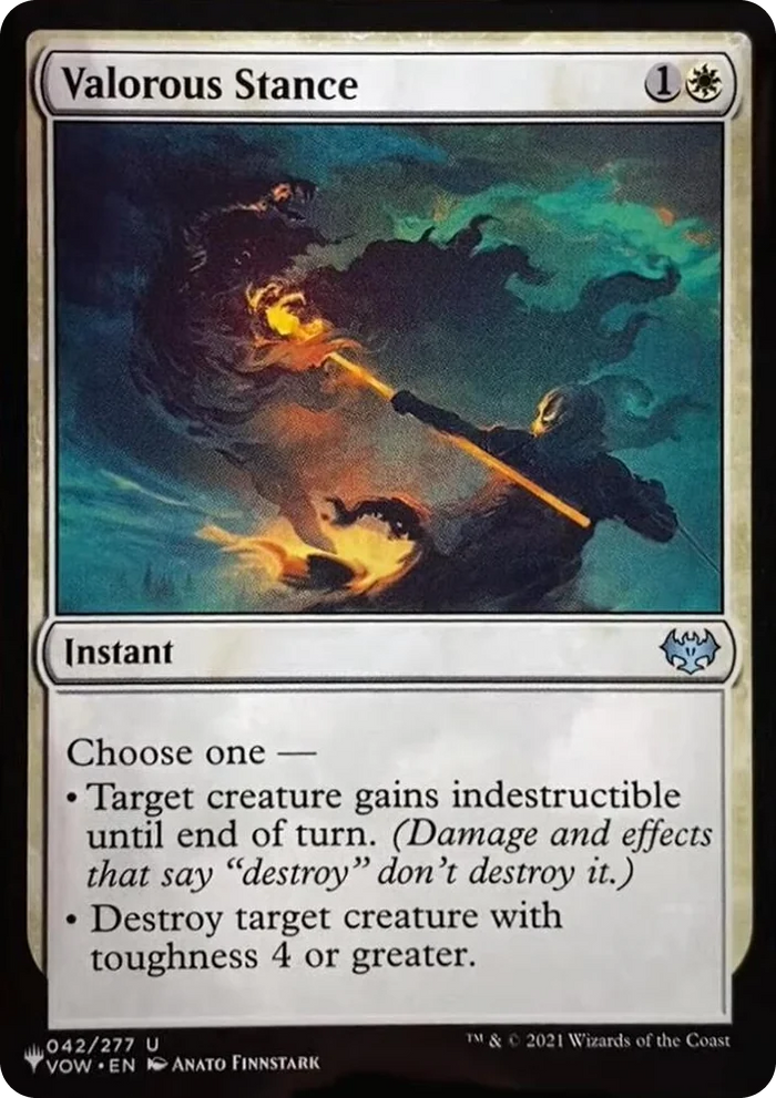 0042 Valorous Stance (VOW) U The List Reprints