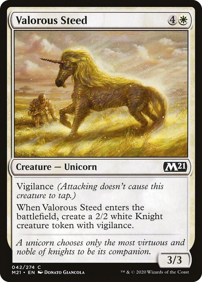0042 Valorous Steed C Core Set 2021