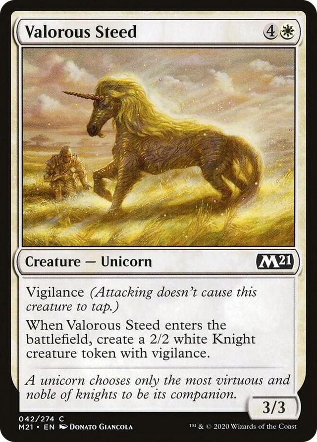 0042 Valorous Steed C Core Set 2021
