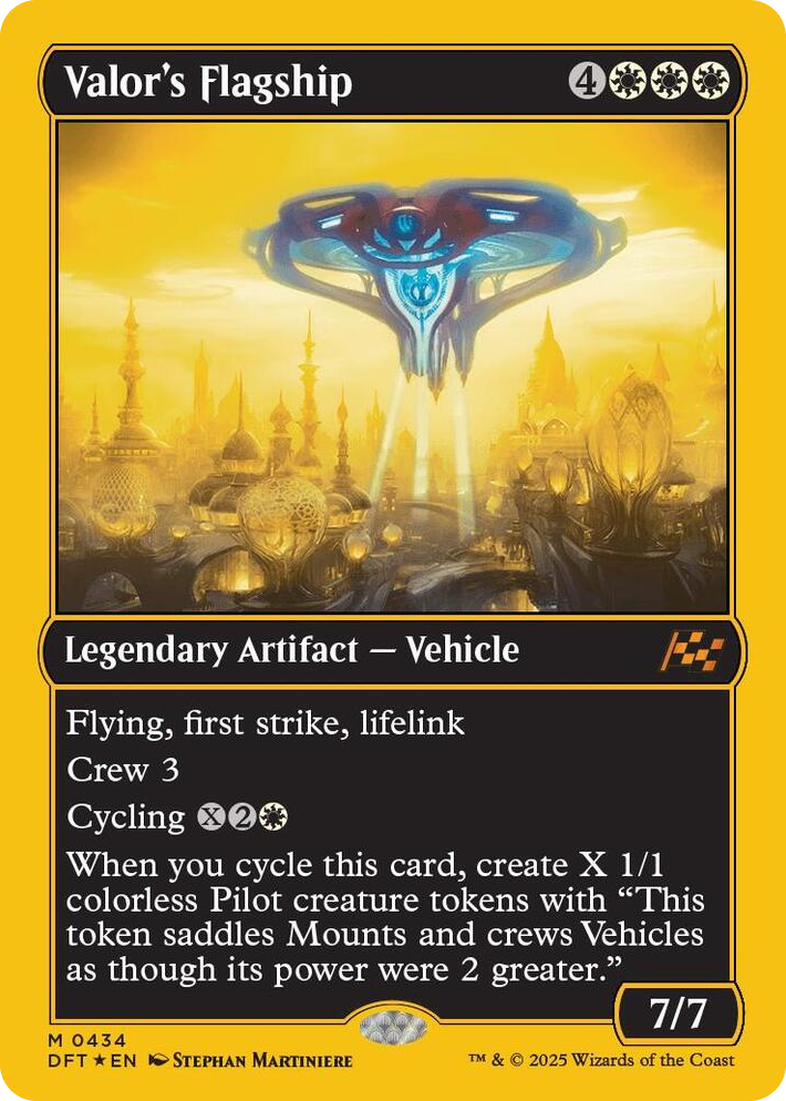0434 Valor's Flagship (First-Place Foil) M Aetherdrift