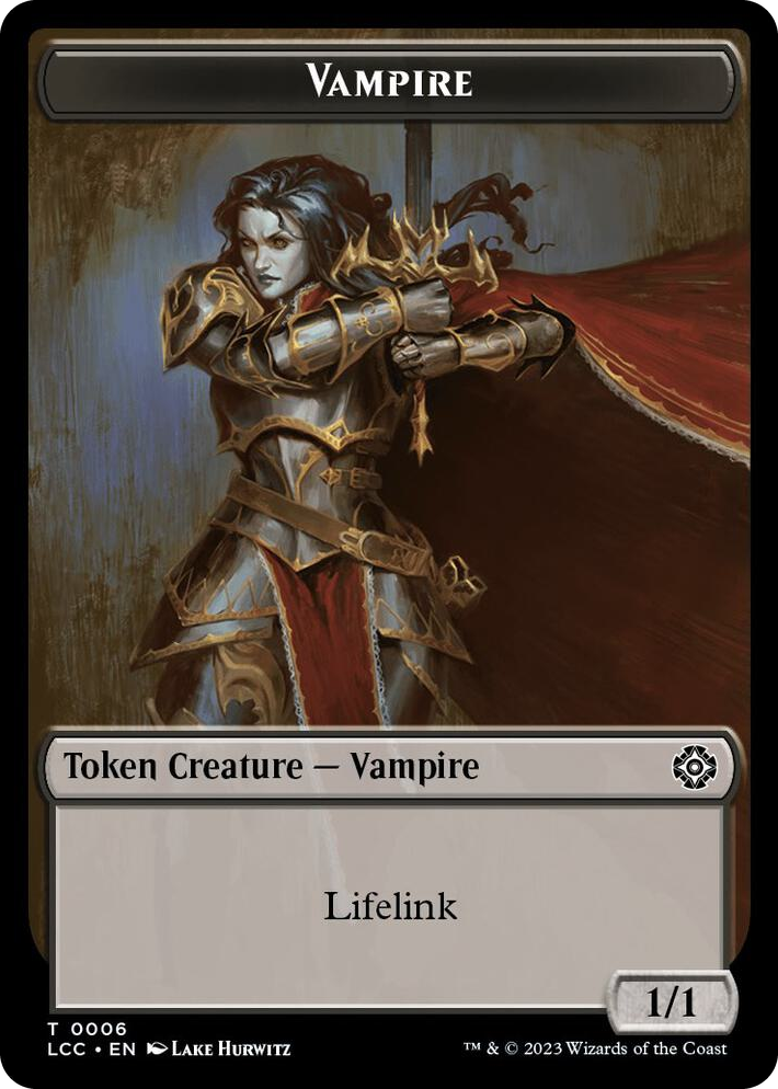 0006 Vampire (0006) // Vampire Demon Double-Sided Token T Commander: The Lost Caverns of Ixalan