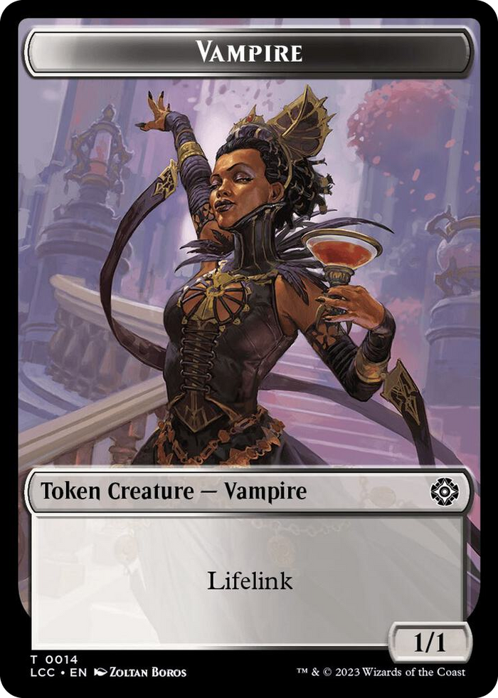 Vampire (0014) // Vampire Demon Double-Sided Token #14 T - Commander: The Lost Caverns of Ixalan Pokemon card