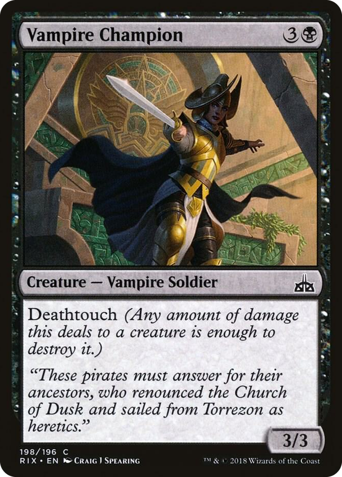 0198 Vampire Champion C Rivals of Ixalan